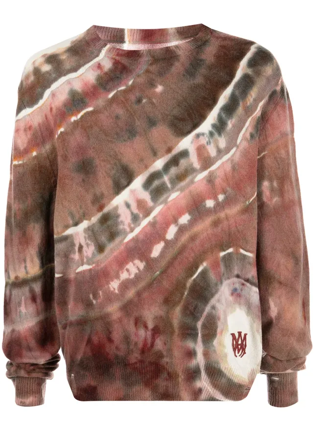 AMIRI AMIRI M.A タイダイ柄カシミヤセーター - レッドの商品画像