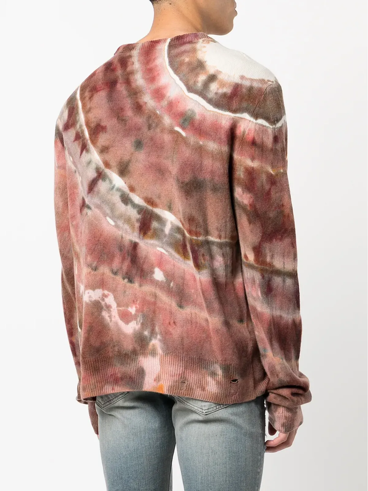 AMIRI M.A タイダイ柄カシミヤセーター - レッド - 画像4