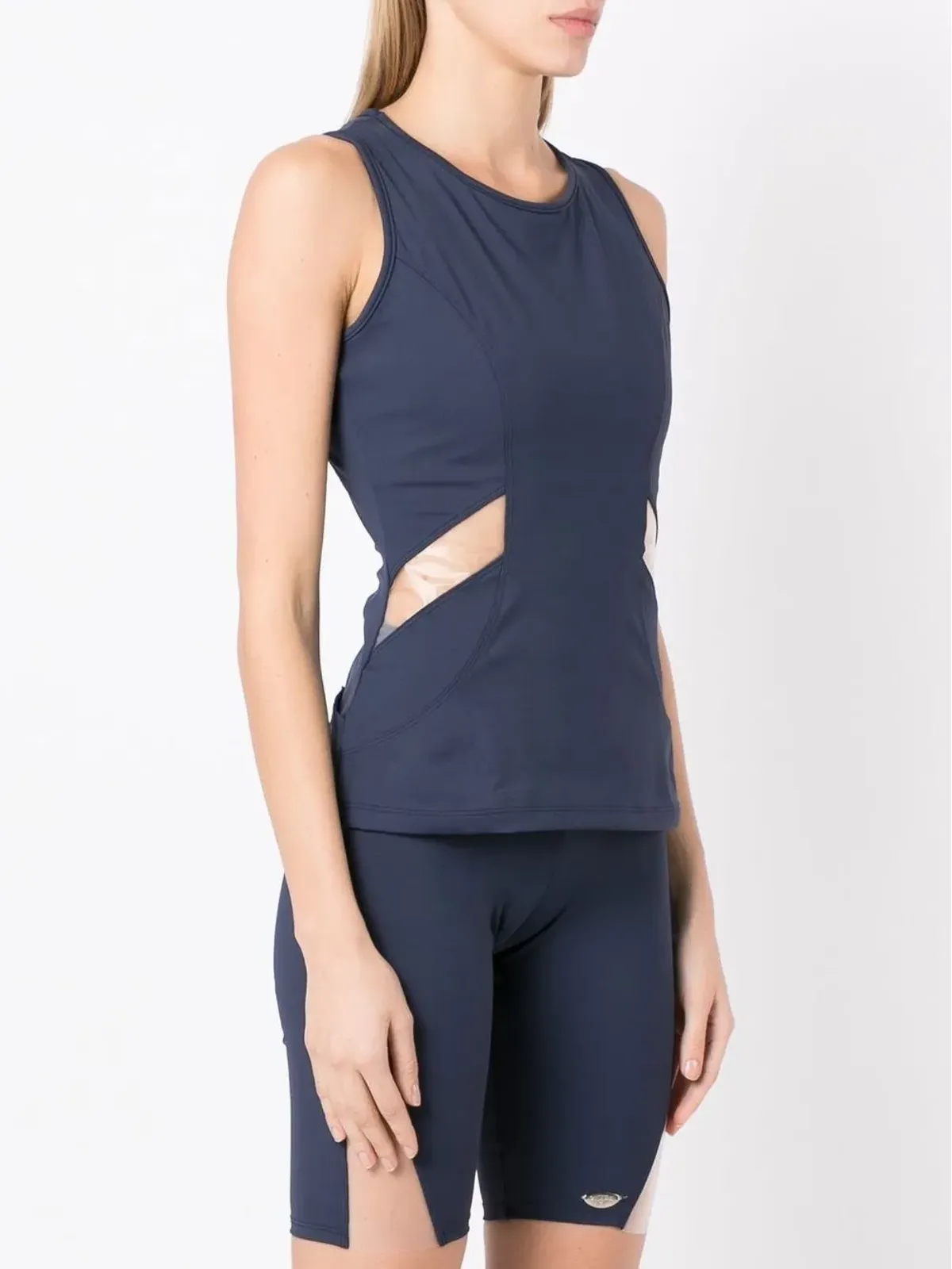 AMIR SLAMA GYM SLAMA GYM + MANLY パフォーマンスタンクトップ ブルー - 画像3