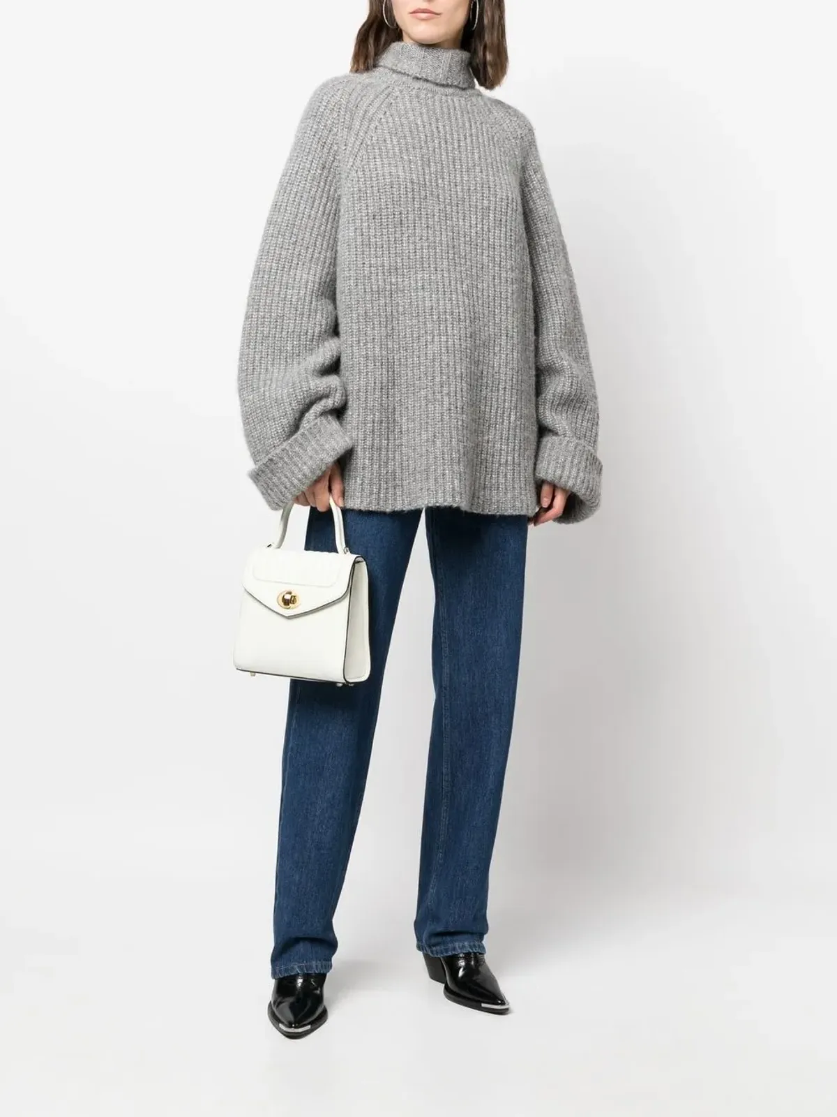 DELAGE ホワイトのキルテッド仕上げトートバッグ - 画像2