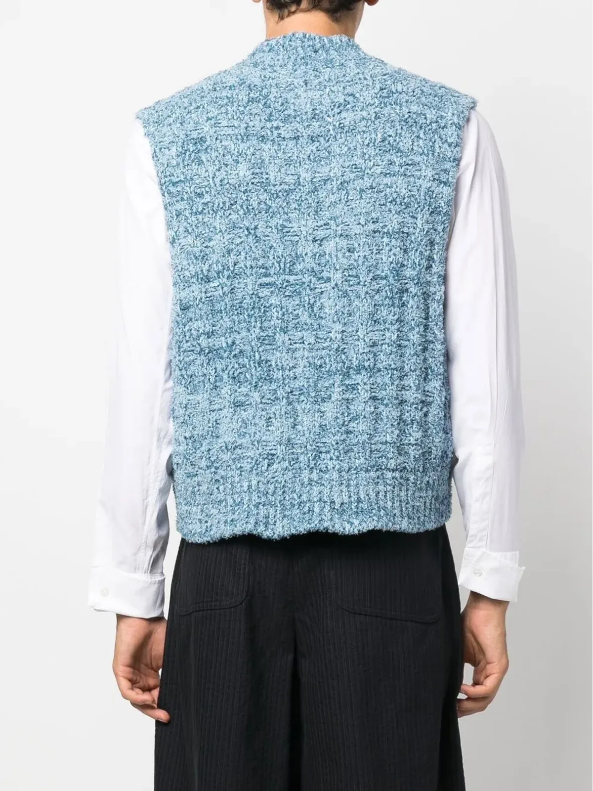 Maison Margiela ブークレ編みベスト - 画像5