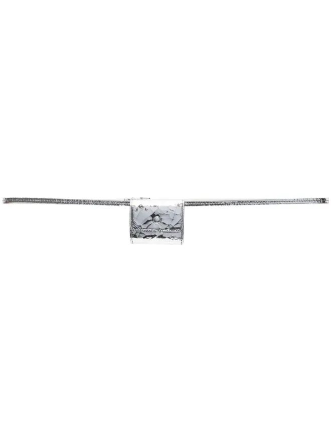 Maison Margiela Maison Margiela Broken Mirror レザー AirPodsケース - シルバーの商品画像