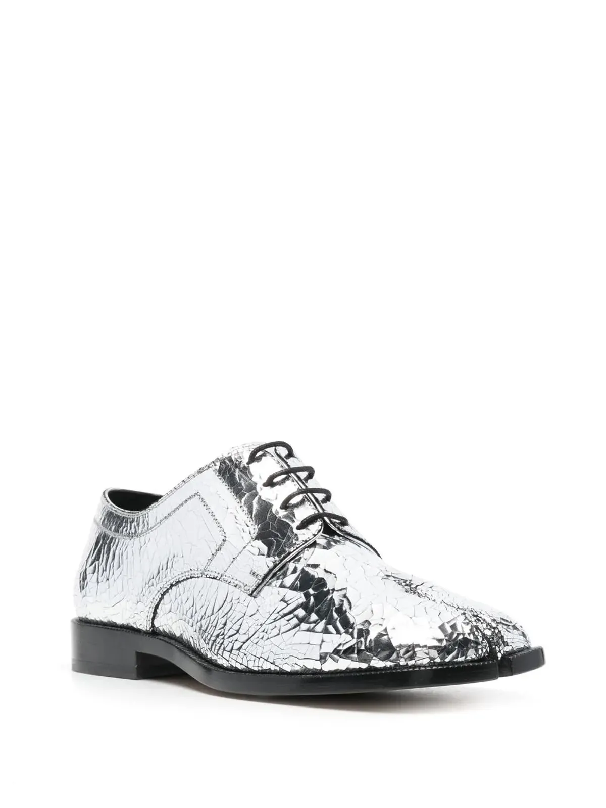 Maison Margiela タビ ミラーエフェクト レースアップ ブローグス - 画像2