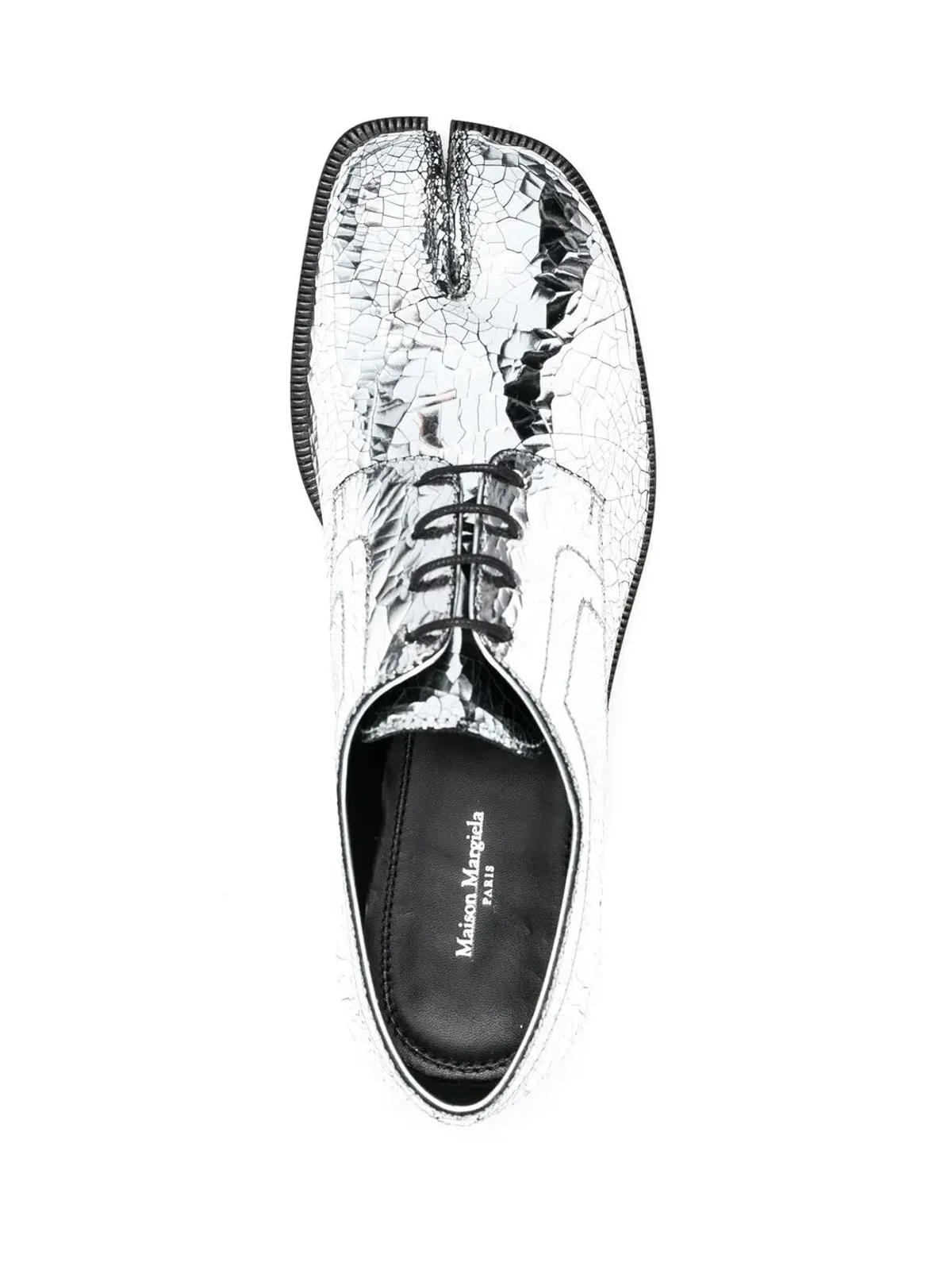 Maison Margiela タビ ミラーエフェクト レースアップ ブローグス - 画像4