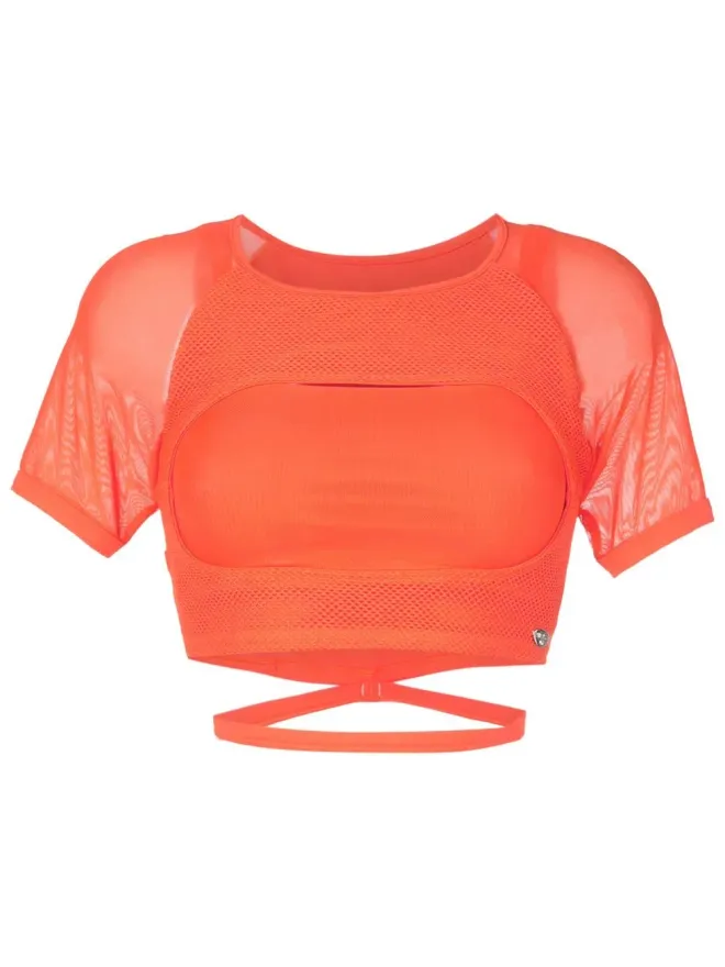 AMIR SLAMA GYM AMIR SLAMA GYM SLAMA GYM + MANLY クロップド パフォーマンスTシャツの商品画像