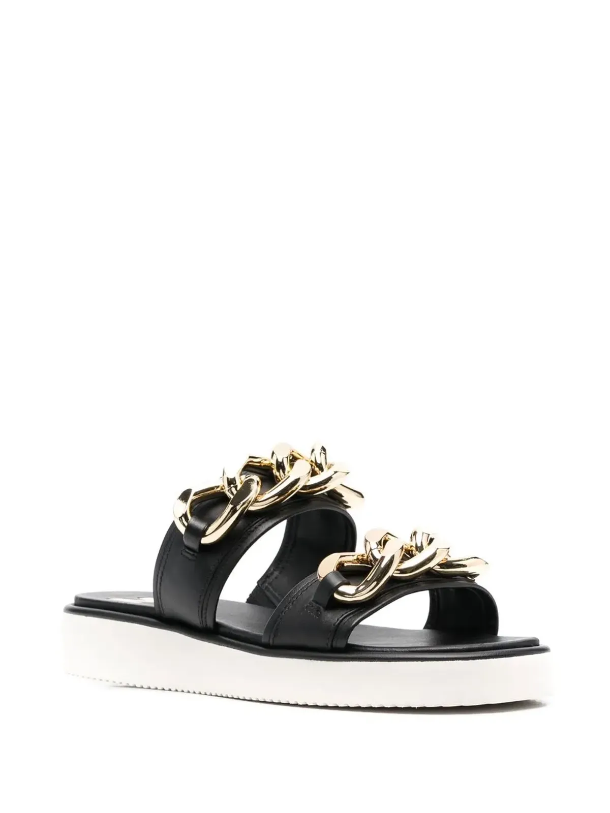 Michael Michael Kors Scarlett チェーンリンクレザーサンダル - 画像2