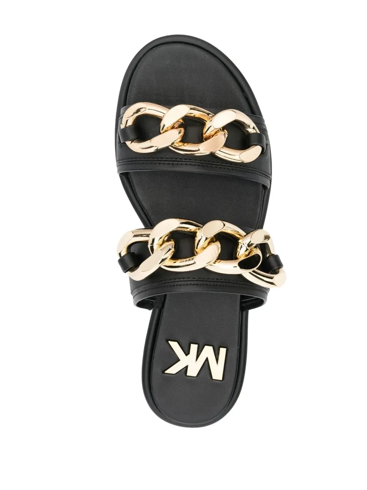 Michael Michael Kors Scarlett チェーンリンクレザーサンダル - 画像4