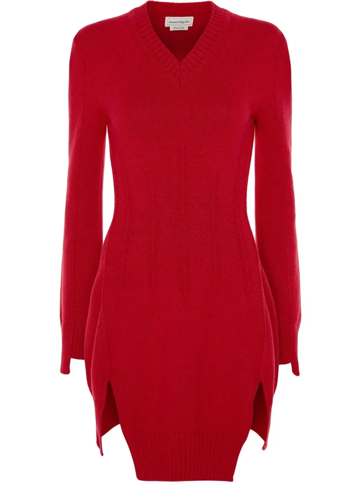Alexander McQueen ニットチュニックジャンパー - レッド - 画像1