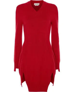 Alexander McQueen ニットチュニックジャンパー - レッド - サムネイル1