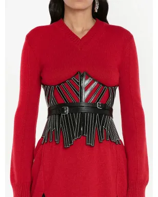 Alexander McQueen ニットチュニックジャンパー - レッド - サムネイル5