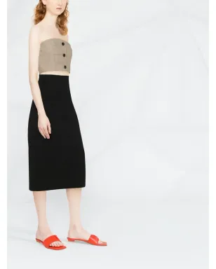 Victoria Beckham ニットミディペンシルスカート - サムネイル4