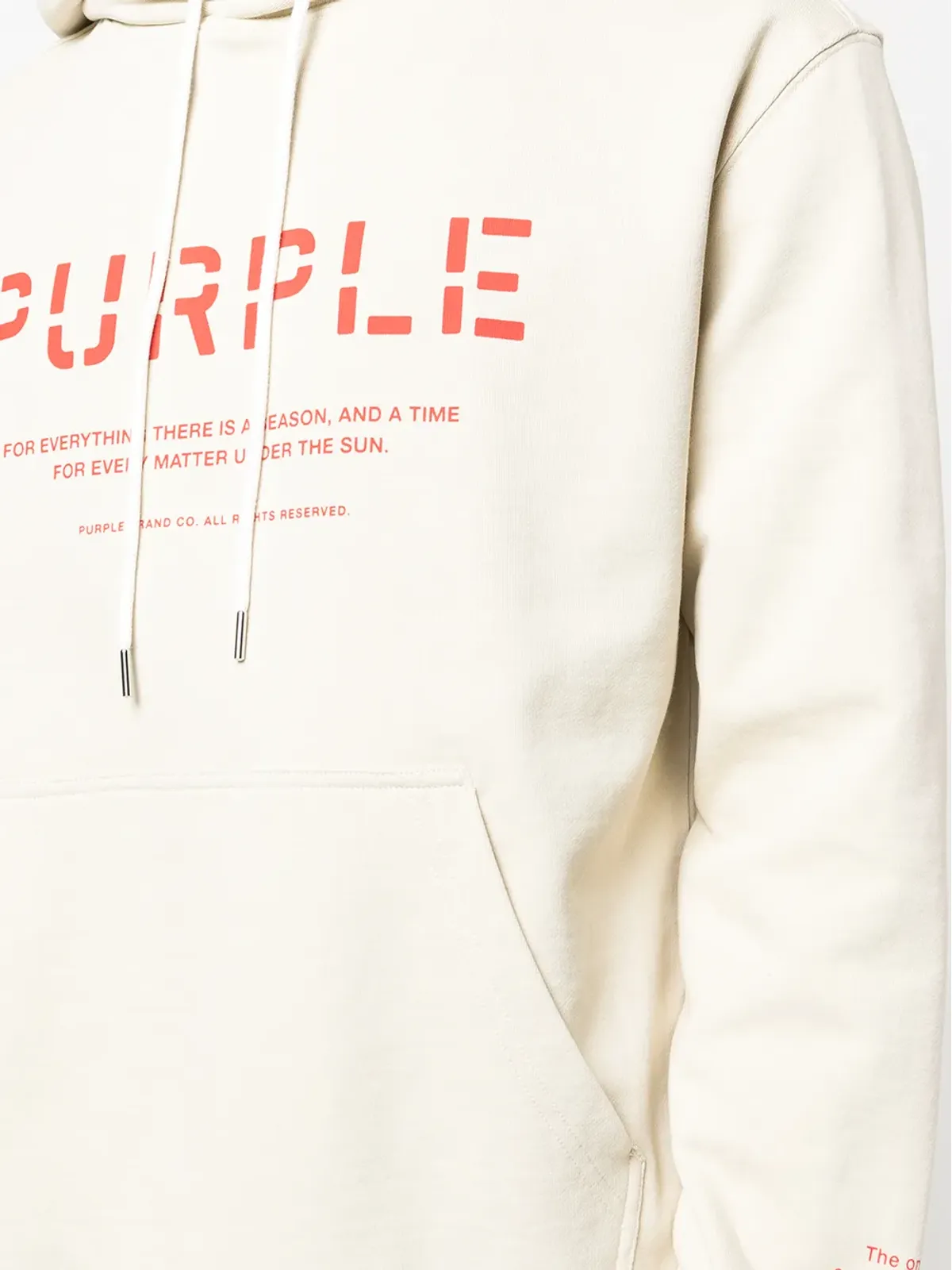 Purple Brand ステンシルロゴプリントフーディ - 画像5