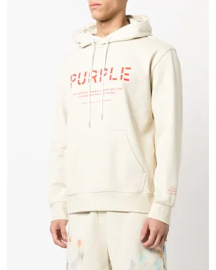 Purple Brand ステンシルロゴプリントフーディ - サムネイル3
