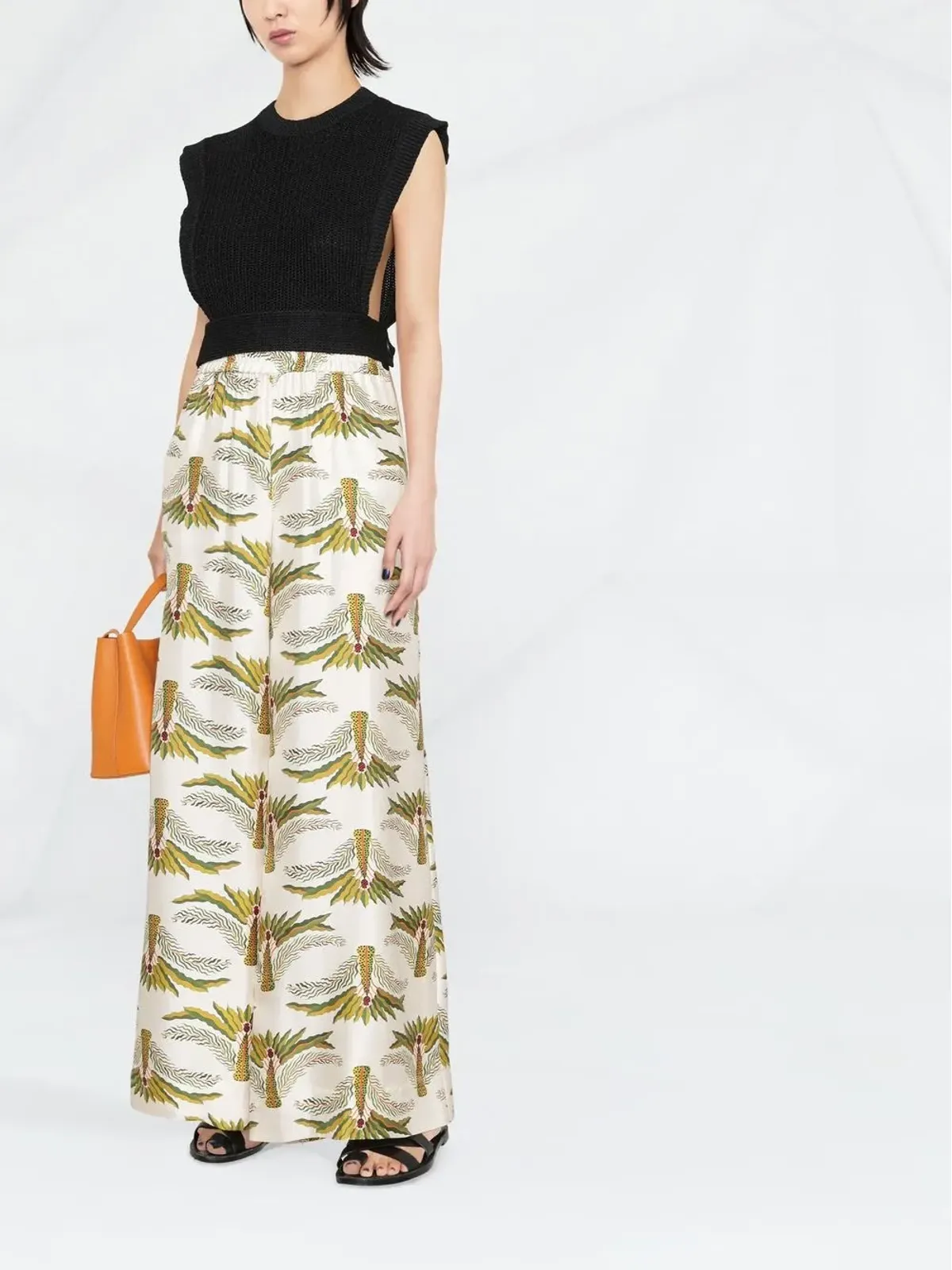 Ferragamo インターシャニット クロップトップ - 画像2
