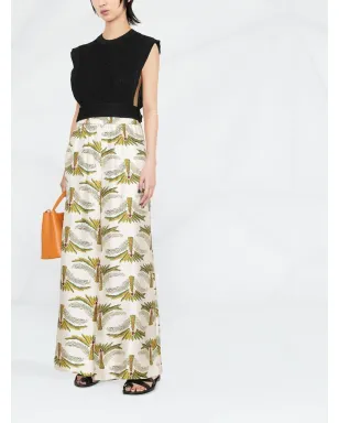 Ferragamo インターシャニット クロップトップ - サムネイル2