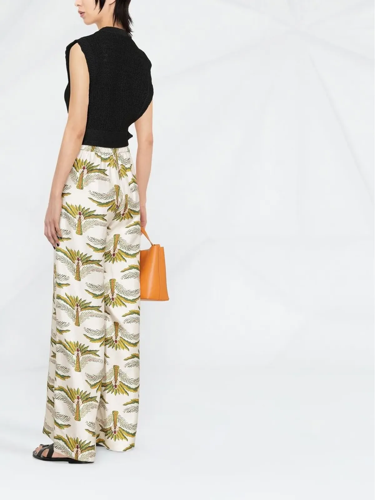 Ferragamo インターシャニット クロップトップ - 画像4