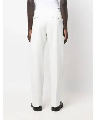 Ferragamo ハイウエストストレートパンツ（ホワイト） - サムネイル4