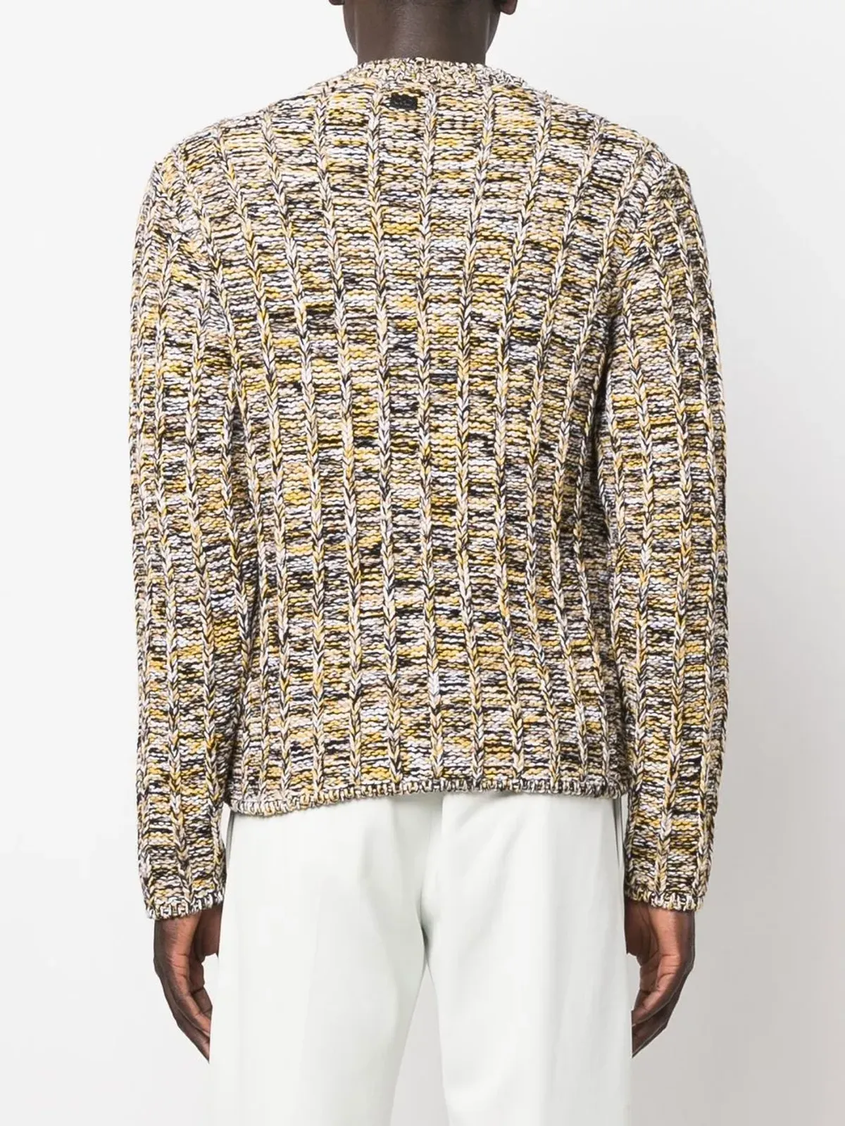 Ferragamo チャンクニットVネックカーディガン - イエロー - 画像4
