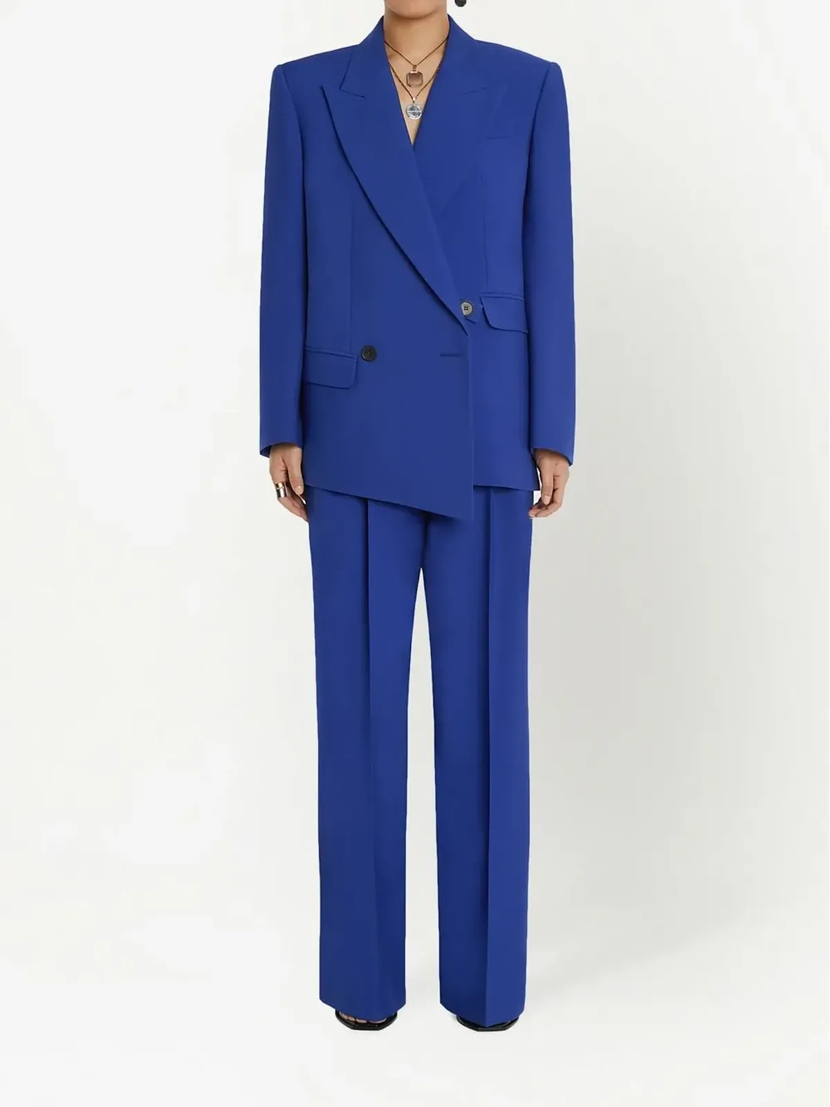 Alexander McQueen アシンメトリック ダブルブレスト ブレザー - 画像2