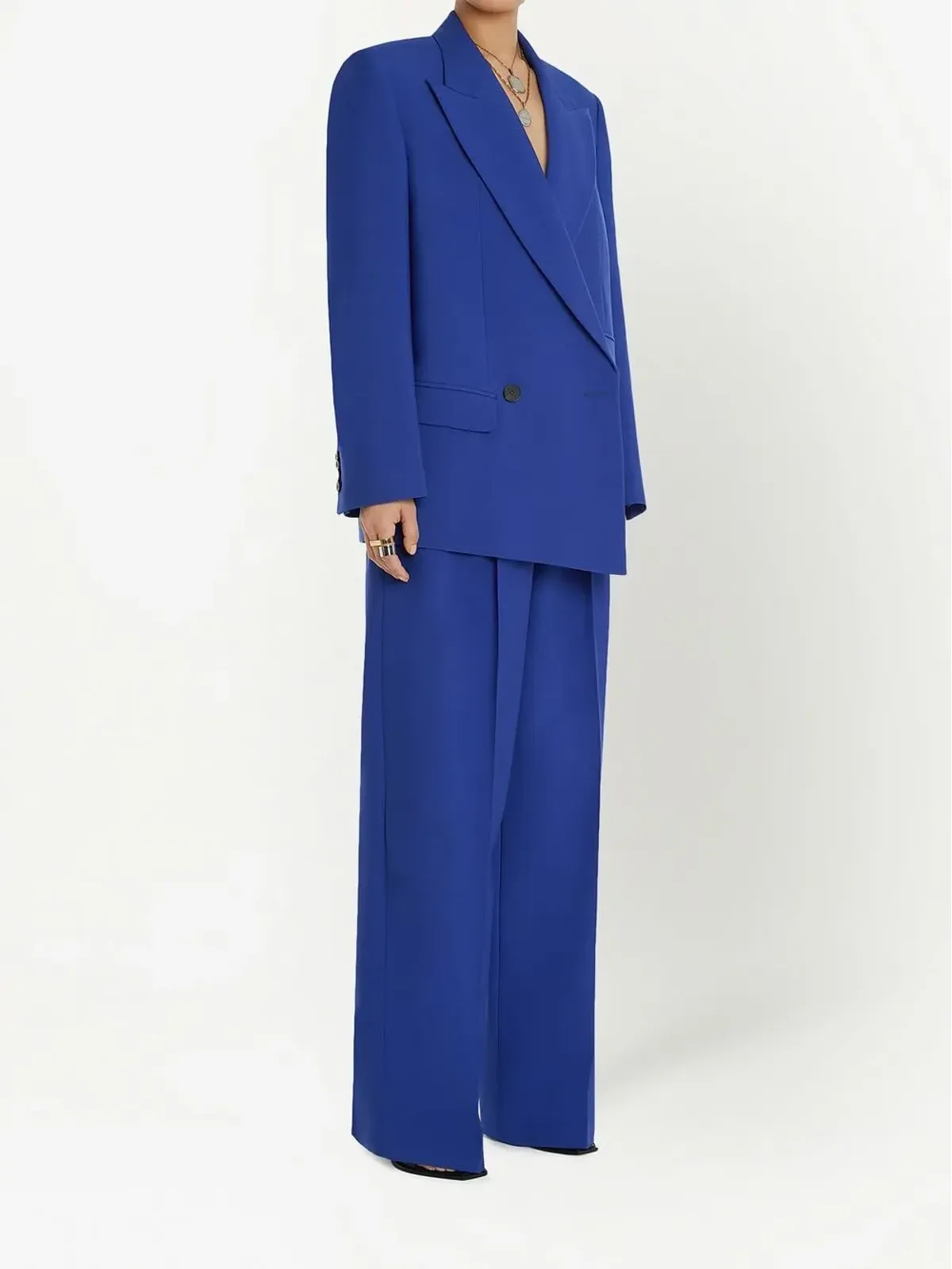 Alexander McQueen アシンメトリック ダブルブレスト ブレザー - 画像3