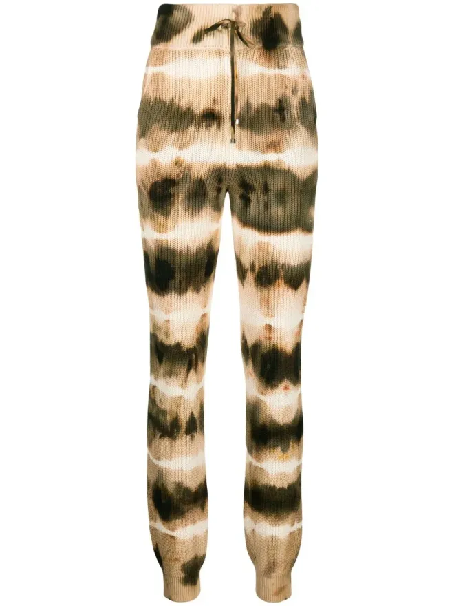 AMIRI AMIRI タイダイ柄リブニット トラックパンツ - オレンジの商品画像