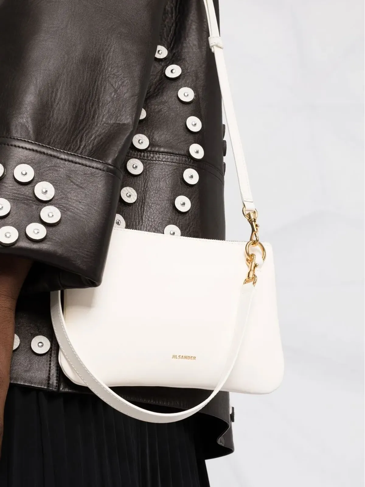 Jil Sander レザー クロスボディバッグ - 画像3