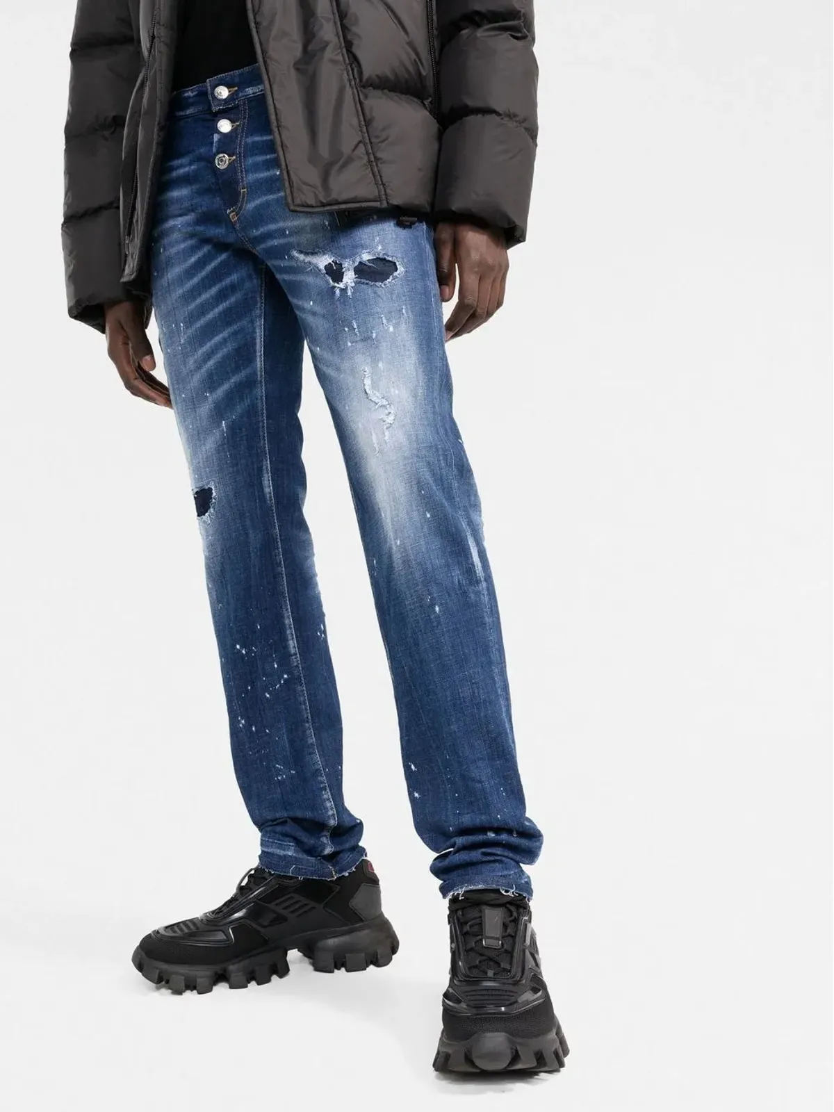 DSQUARED2 ペイントスプラッター加工デニムジーンズ - 画像3