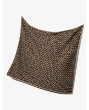 Fendi Kids FF-logo print blanket - Neutrals - サムネイル2