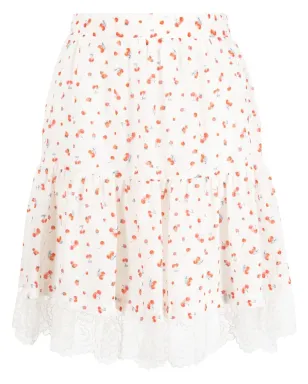 See by Chloé チェリー柄のギャザー入りスカート - サムネイル1