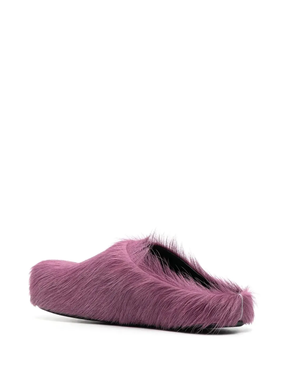 Marni Fussbett calf-hair mules - Purple - 画像3