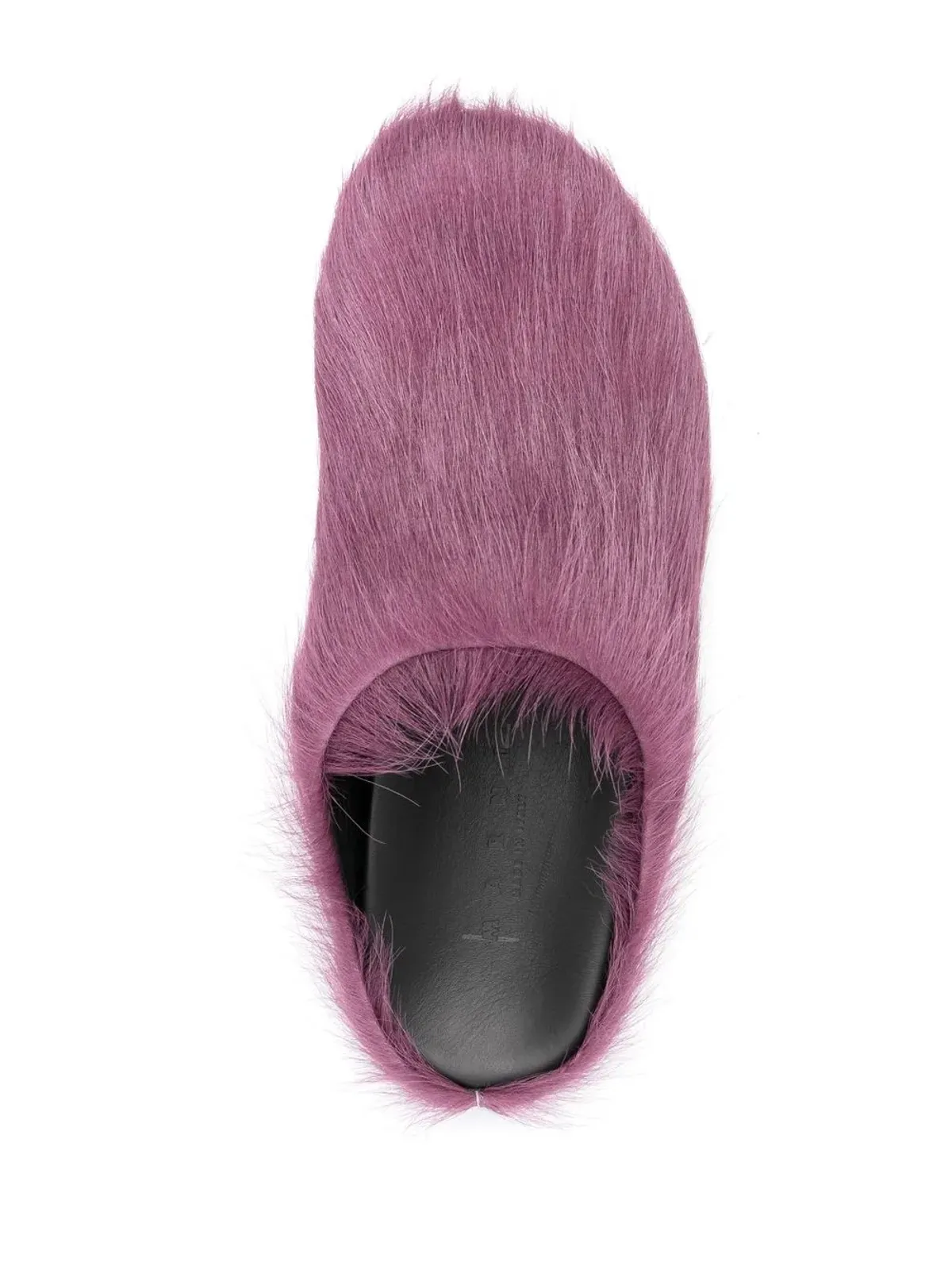Marni Fussbett calf-hair mules - Purple - 画像4