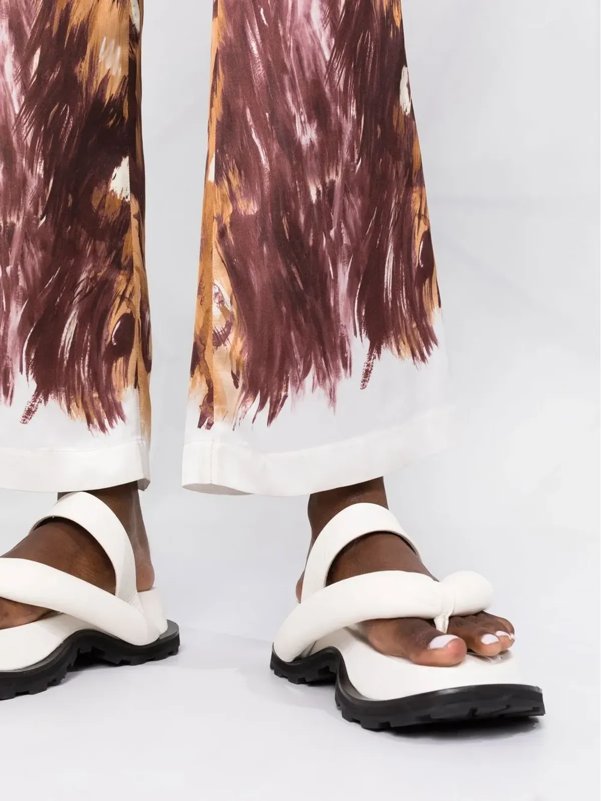 Marni グラフィックプリント フレアパンツ - 画像5