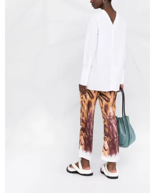 Marni グラフィックプリント フレアパンツ - サムネイル4