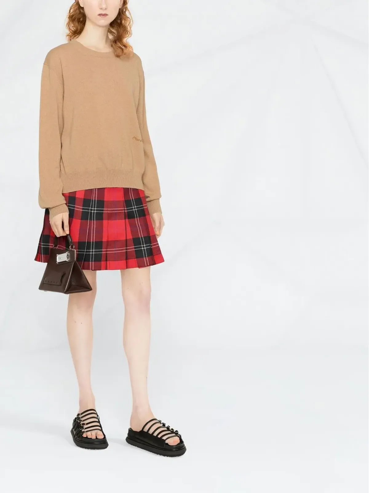 Marni ロゴ刺繍入りカシミヤジャンパー - 画像2