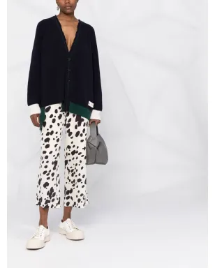 Marni Vネックリブニットカーディガン - サムネイル2