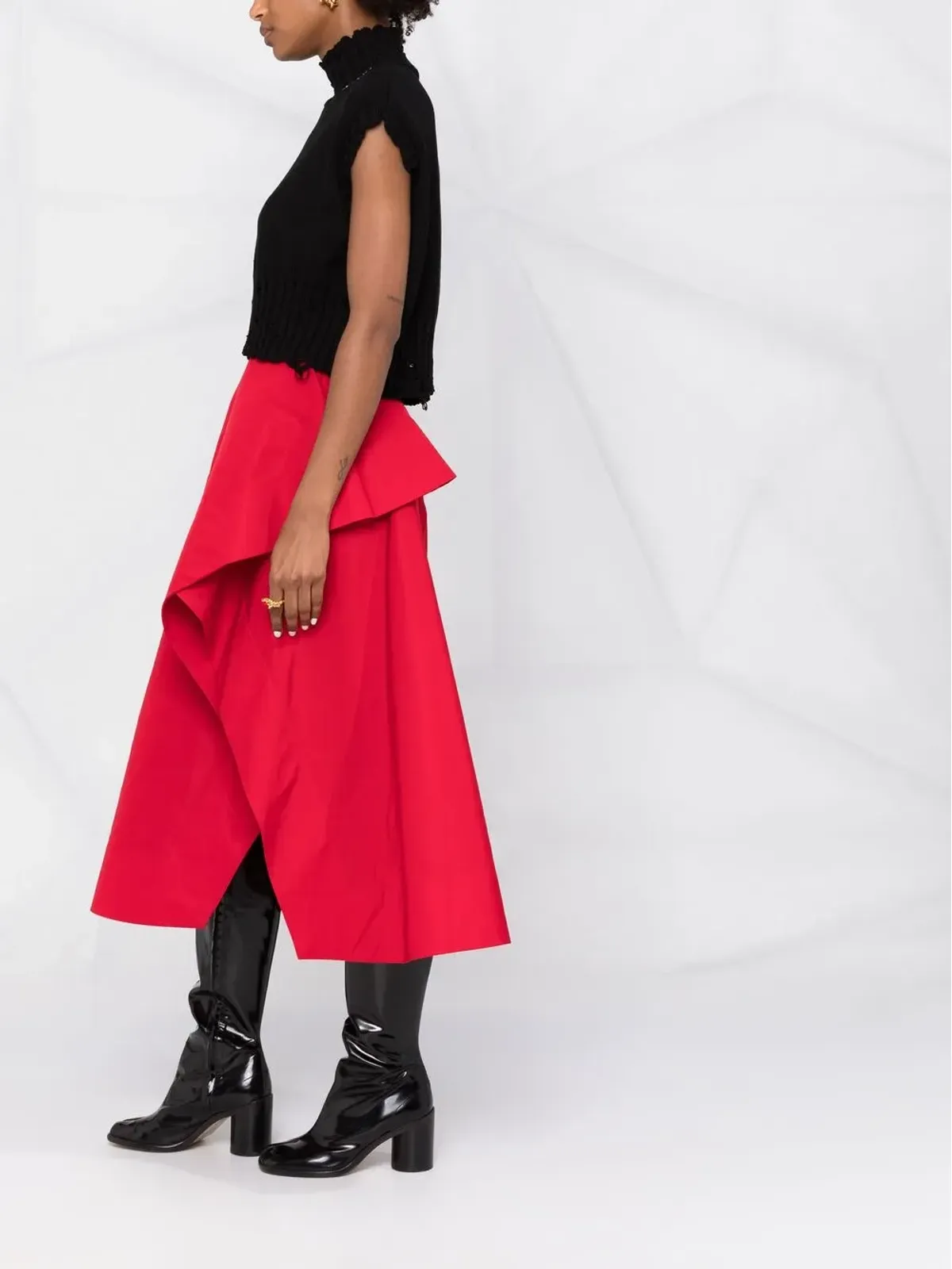 Marni ダメージ加工クロップドベスト - 画像4