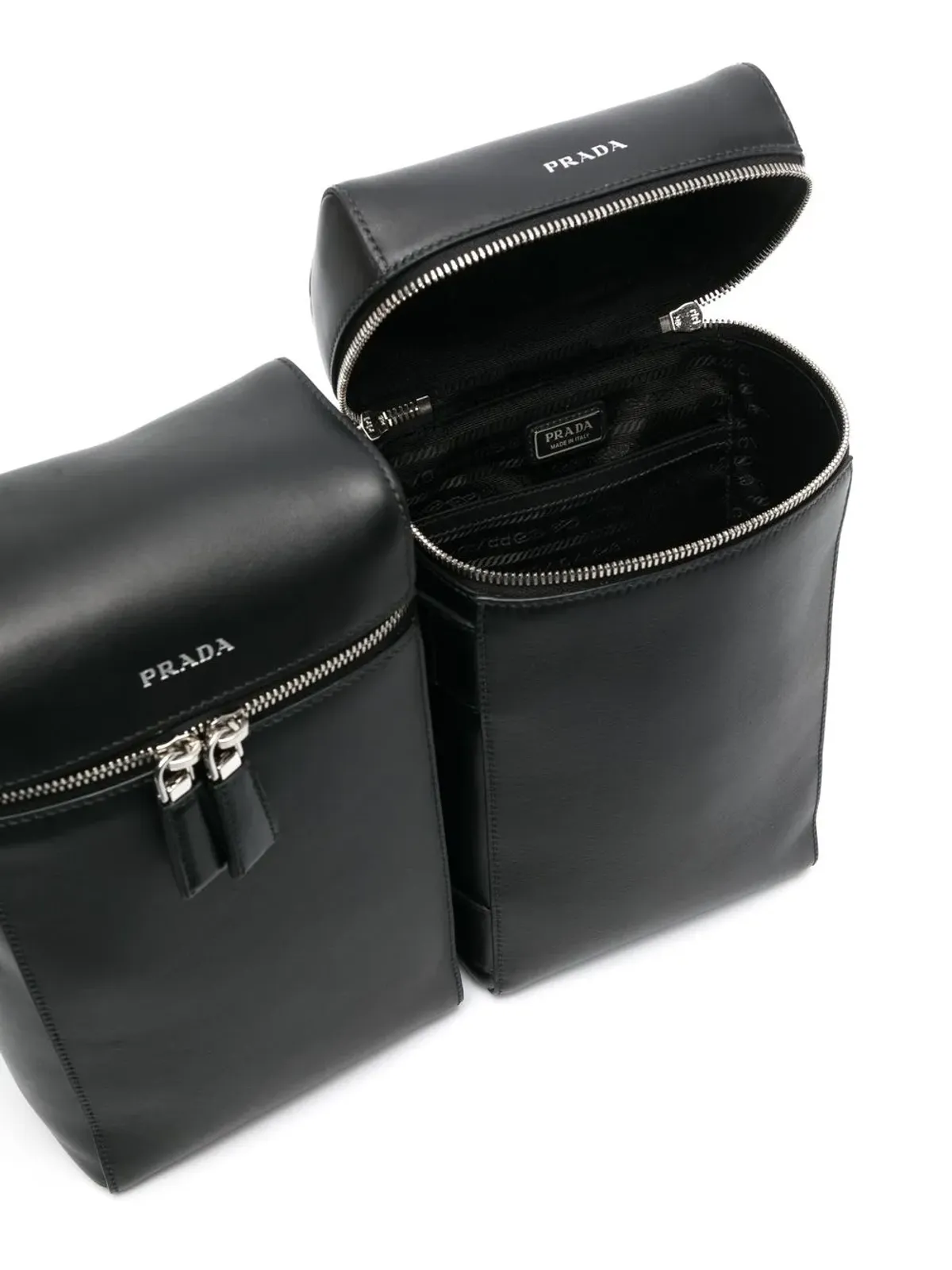 Prada ダブルレザー バックパック - 画像5