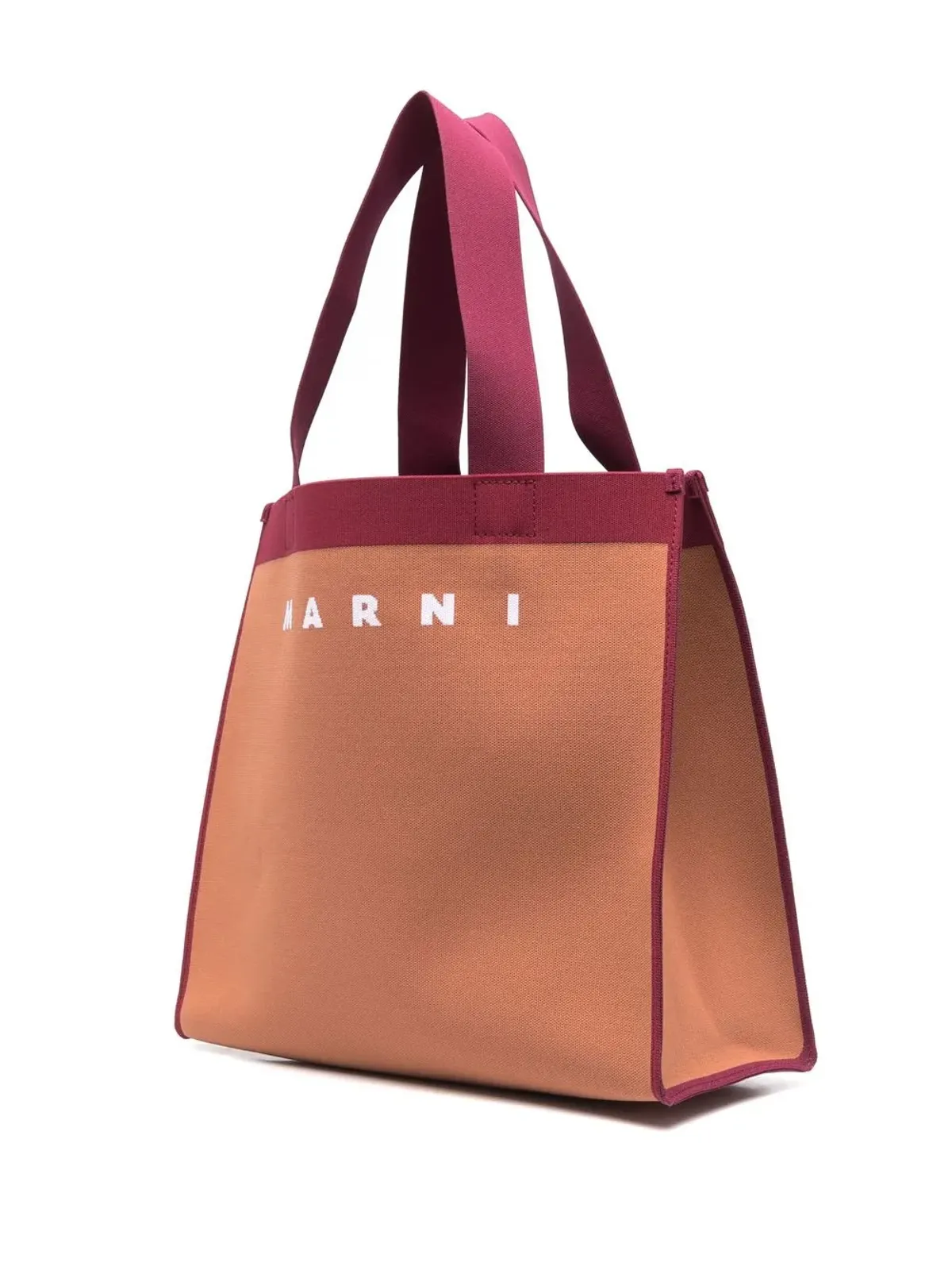 Marni ロゴプリント トートバッグ - オレンジ - 画像3