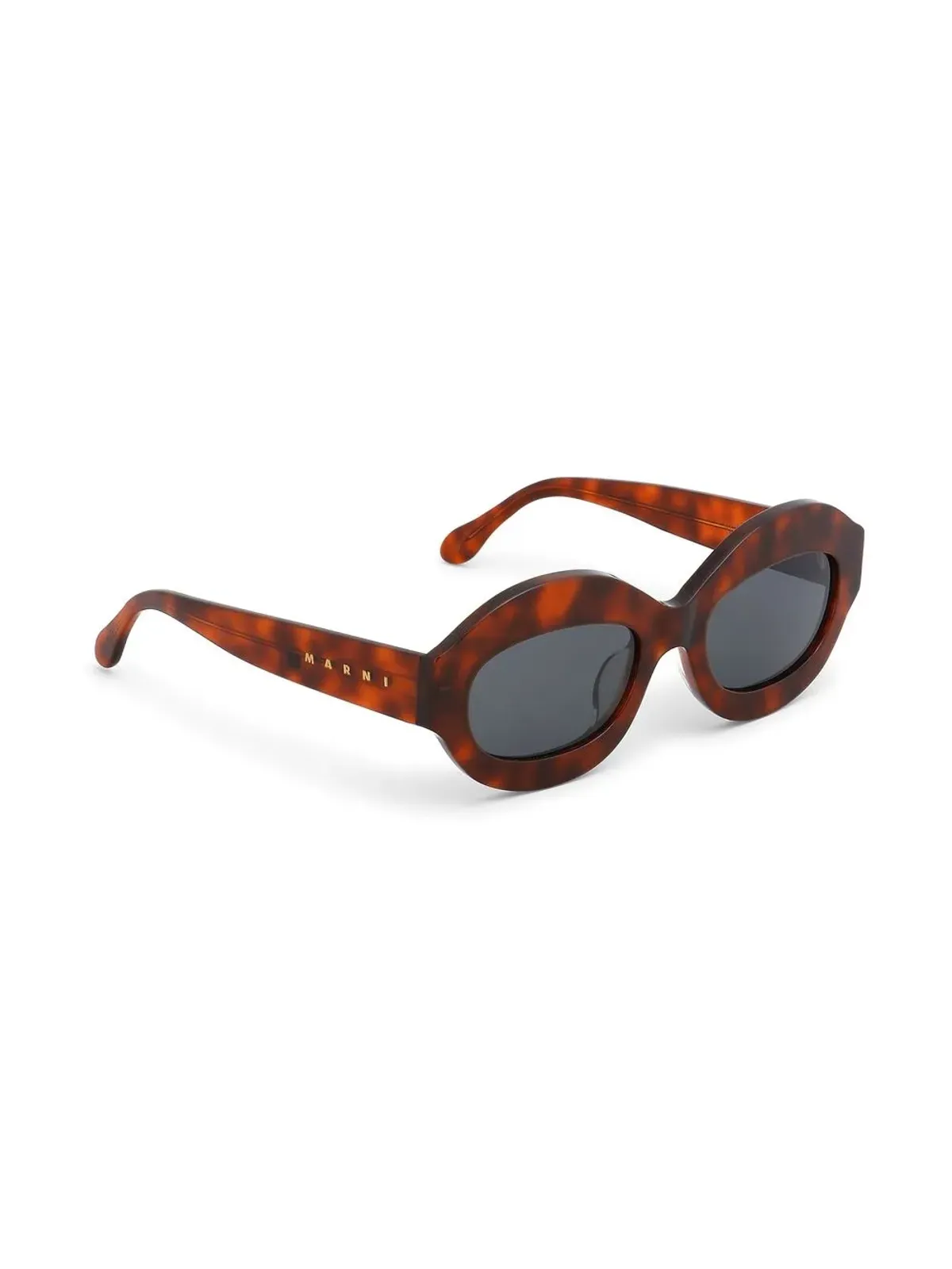Marni Eyewear ラウンドフレームサングラス - Brown - 画像2