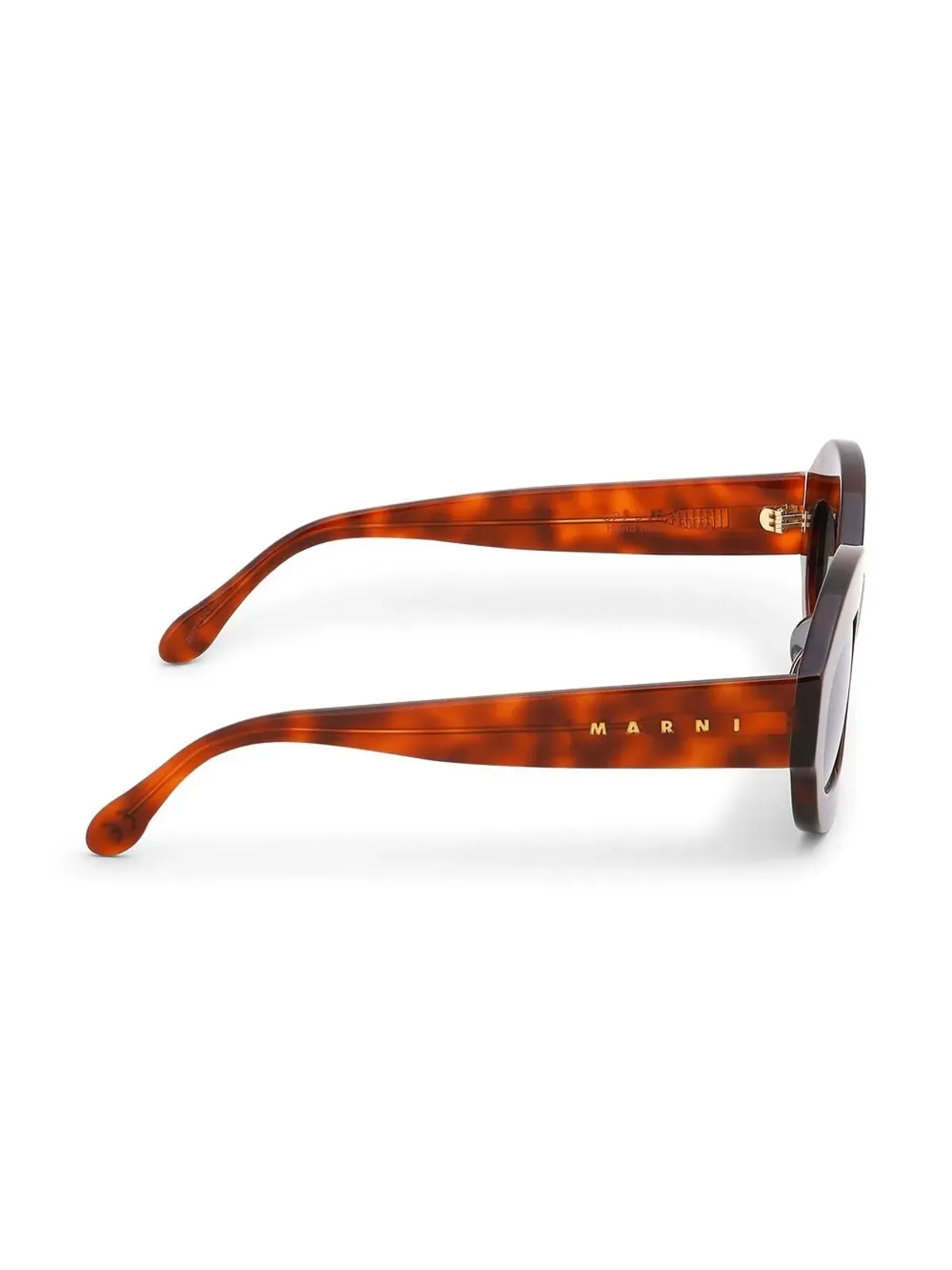Marni Eyewear ラウンドフレームサングラス - Brown - 画像3