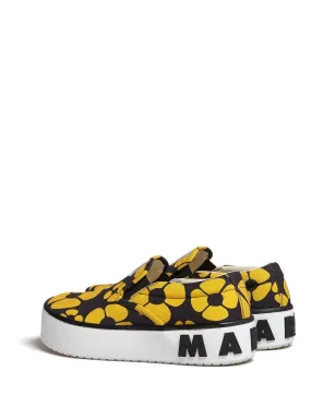 Marni 花柄プリントスニーカー イエロー - サムネイル3
