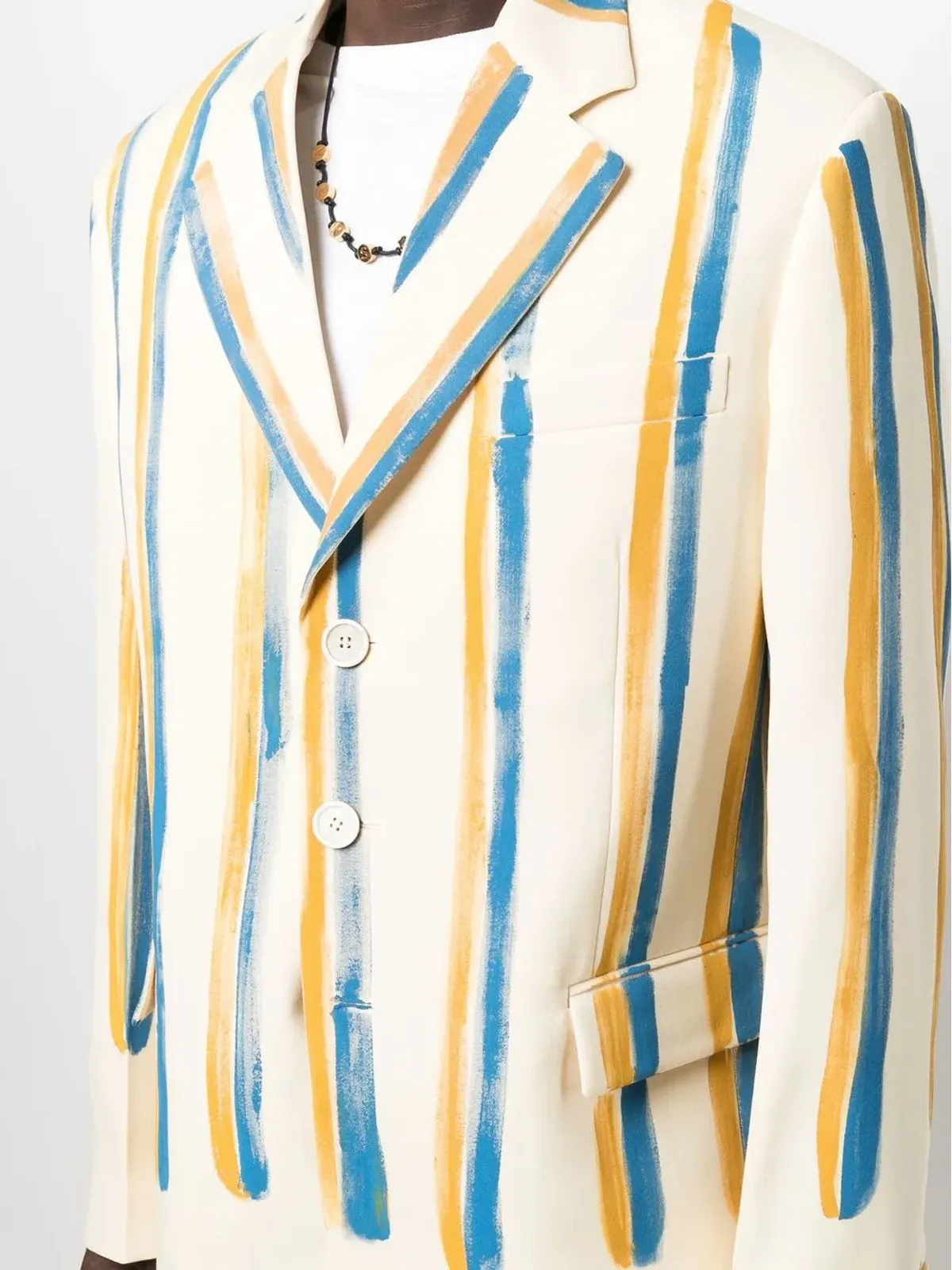 Marni シングルブレストブレザー - イエロー - 画像5