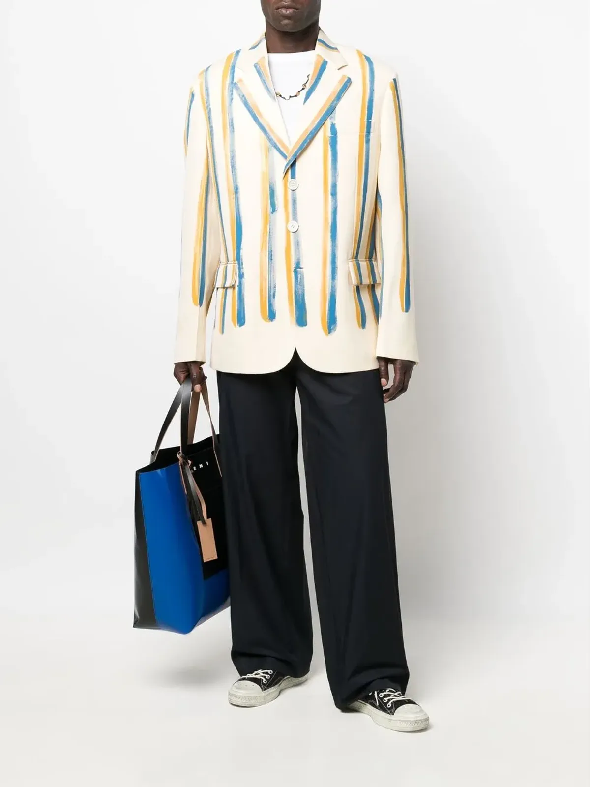 Marni シングルブレストブレザー - イエロー - 画像2