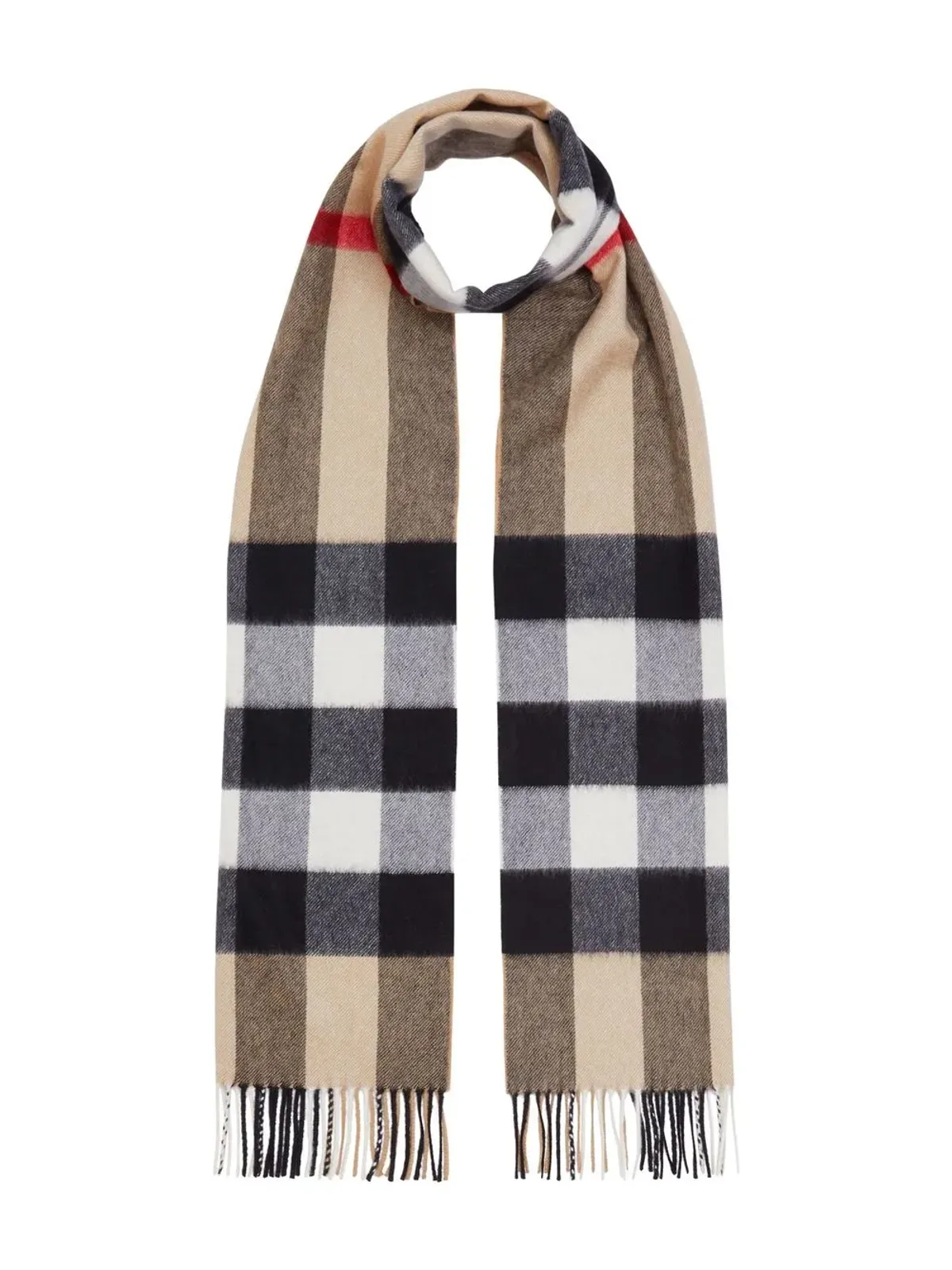 Burberry チェック柄カシミヤスカーフ - 画像5