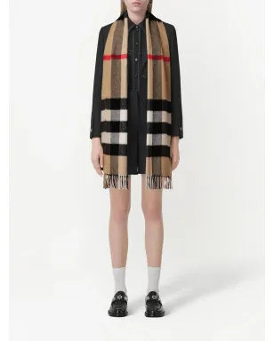 Burberry チェック柄カシミヤスカーフ - サムネイル3