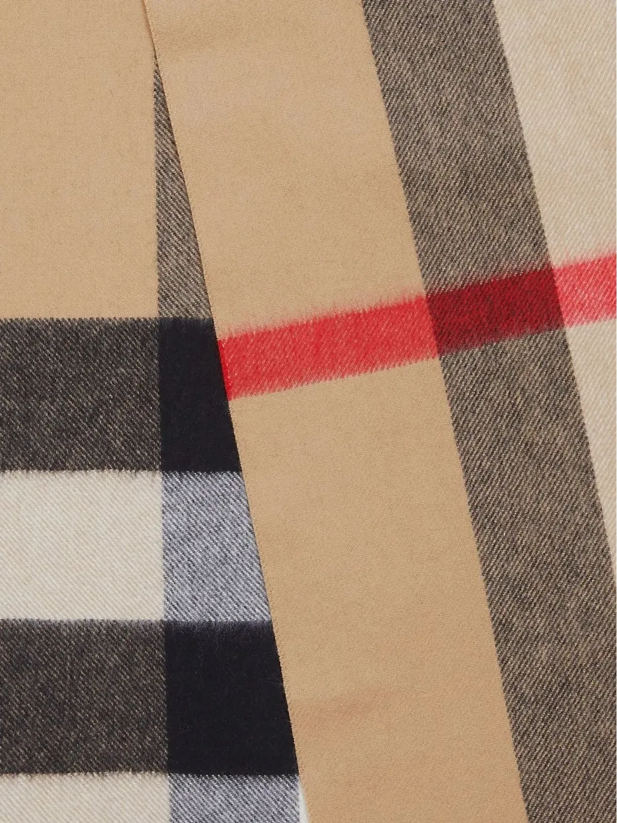 Burberry チェック柄カシミヤスカーフ - 画像4