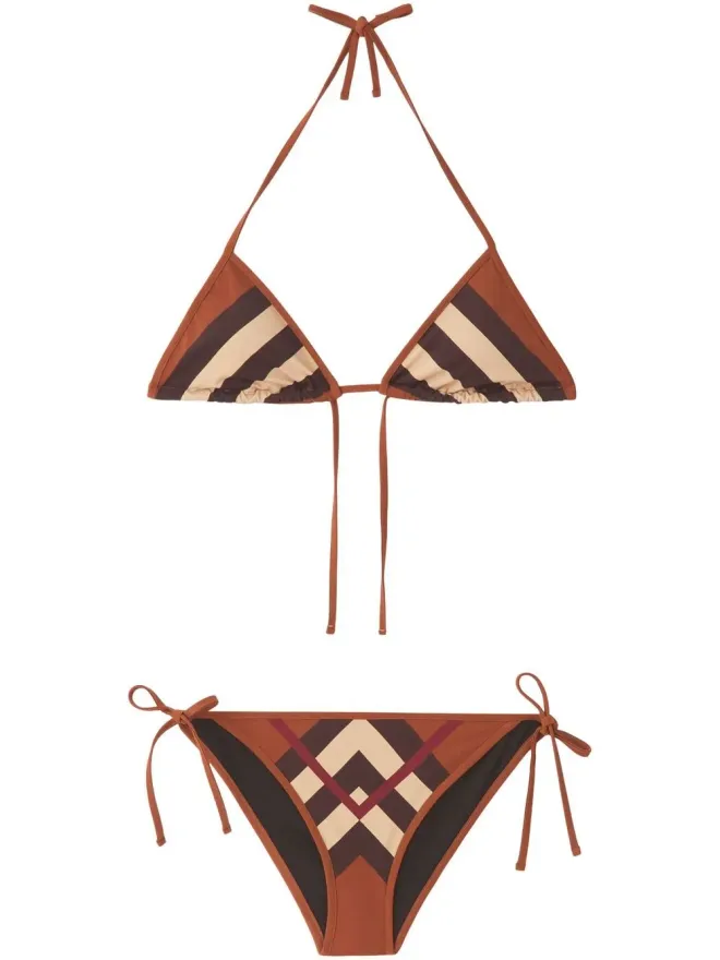 Burberry Burberry Chevron Check トライアングルビキニの商品画像