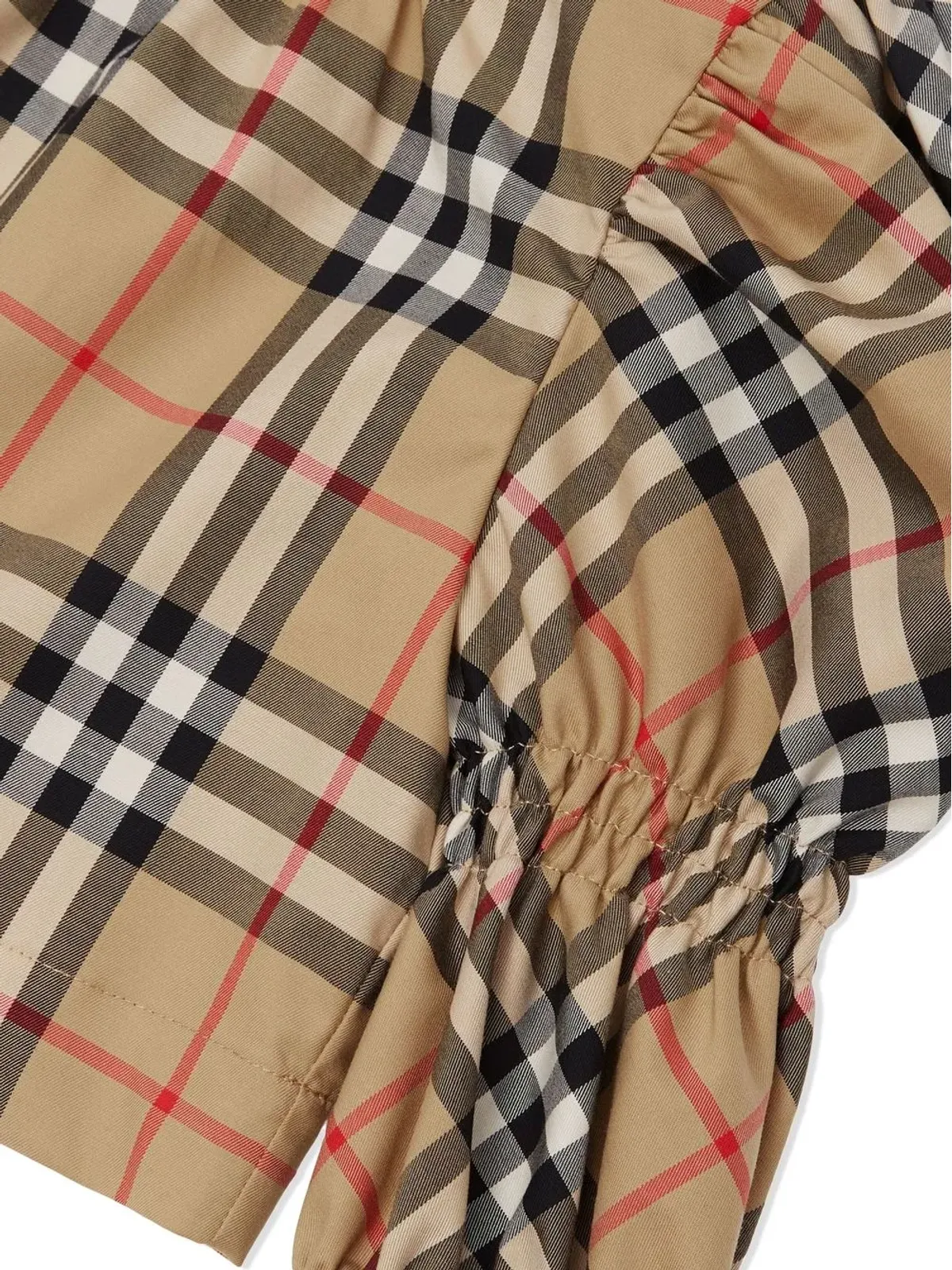 Burberry Kids パフスリーブ ヴィンテージチェック ブラウス - 画像4