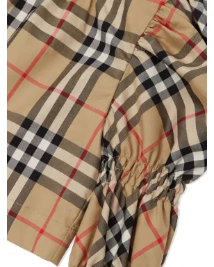 Burberry Kids パフスリーブ ヴィンテージチェック ブラウス - サムネイル4