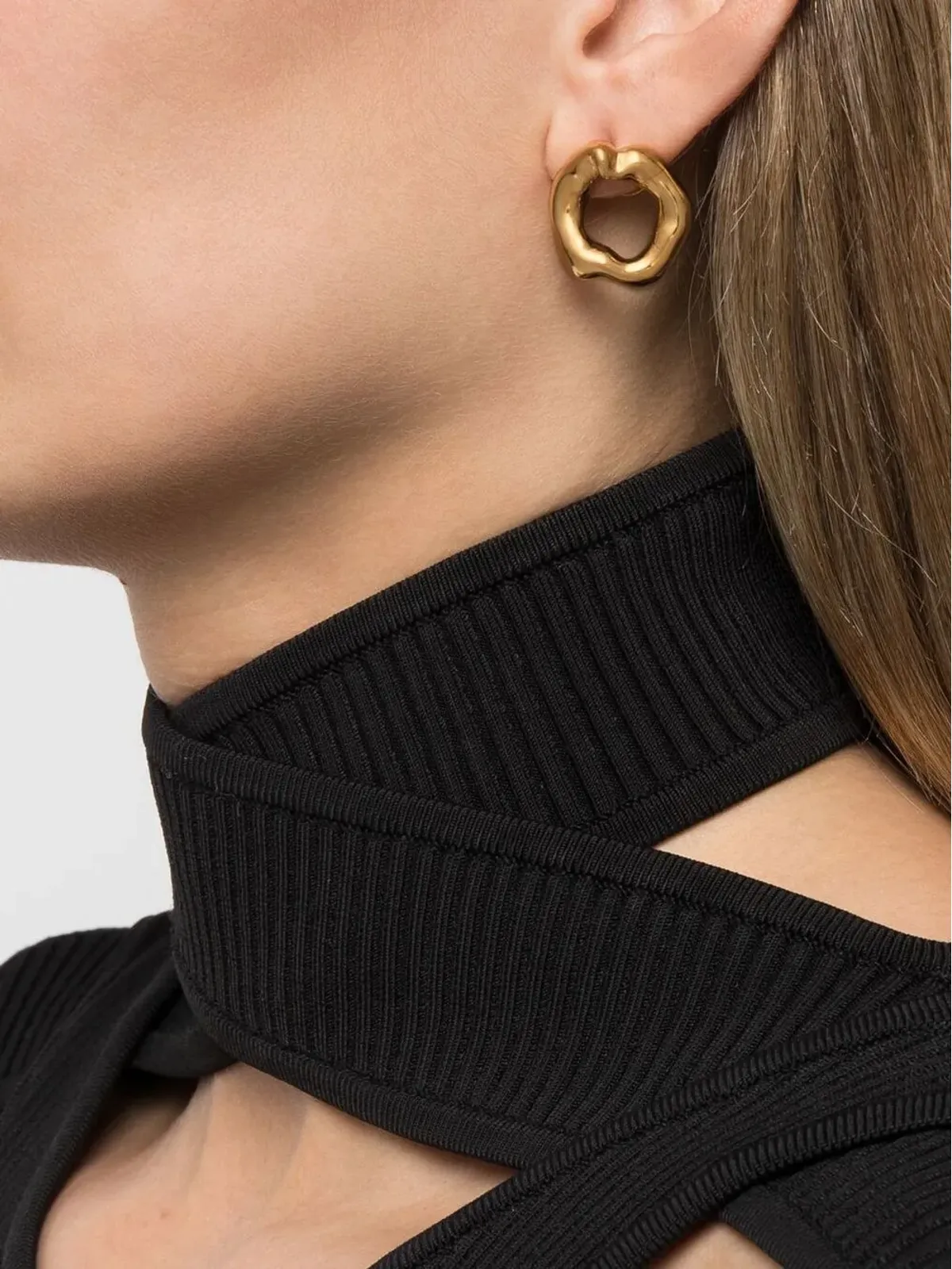 Vann Jewelry 不規則な円形イヤリング - 画像2